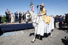 NO TABLOIDS WEB & PRINT - Princely Family of Monaco in Visit  - Mur de Barrez