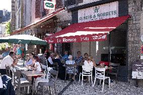 NO TABLOIDS WEB & PRINT - Princely Family of Monaco in Visit  - Mur de Barrez