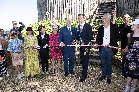 NO TABLOIDS WEB & PRINT - Princely Family of Monaco in Visit  - Mur de Barrez