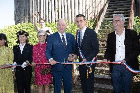 NO TABLOIDS WEB & PRINT - Princely Family of Monaco in Visit  - Mur de Barrez