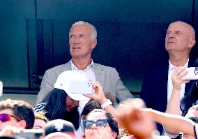 Celebs At The Semi Final PSG v Real Madrid - NJ