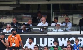 Celebs At The Semi Final PSG v Real Madrid - NJ