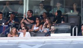 Celebs At The Semi Final PSG v Real Madrid - NJ