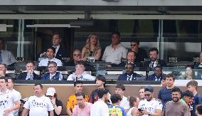 Celebs At The Semi Final PSG v Real Madrid - NJ