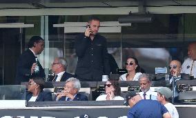 Celebs At The Semi Final PSG v Real Madrid - NJ