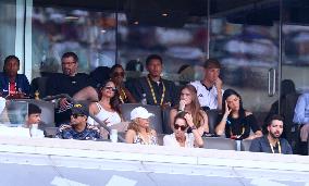 Celebs At The Semi Final PSG v Real Madrid - NJ