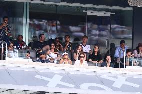 Celebs At The Semi Final PSG v Real Madrid - NJ