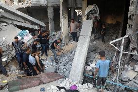 Gaza City Airstrike Damage - Gaza City