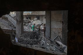Gaza City Airstrike Damage - Gaza City