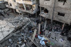 Gaza City Airstrike Damage - Gaza City