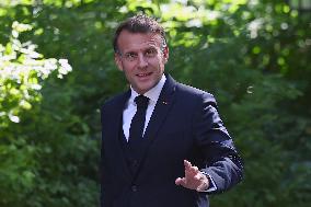 Macron and Starmer at Downing Street for UK-FR Summit - London