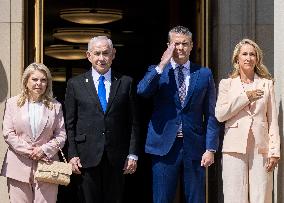 Pete Hegseth Meets PM Netanyahu - Washington