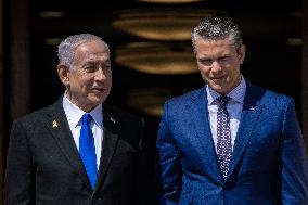Pete Hegseth Meets PM Netanyahu - Washington
