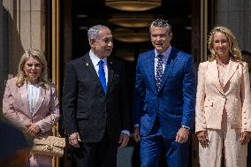 Pete Hegseth Meets PM Netanyahu - Washington