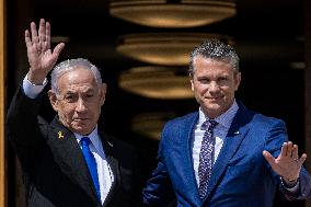 Pete Hegseth Meets PM Netanyahu - Washington