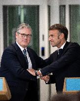 Keir Starmer and Emmanuel Macron press conference