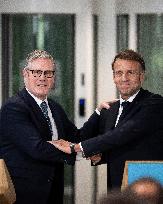 Keir Starmer and Emmanuel Macron press conference