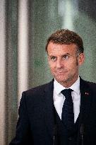 Keir Starmer and Emmanuel Macron press conference