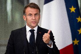 Keir Starmer and Emmanuel Macron press conference