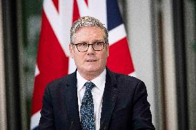Keir Starmer and Emmanuel Macron press conference