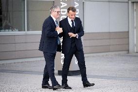Keir Starmer and Emmanuel Macron press conference