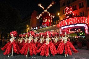 Moulin Rouge cabaret wings turn in Paris FA