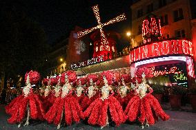 Moulin Rouge cabaret wings turn in Paris FA