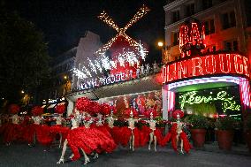 Moulin Rouge cabaret wings turn in Paris FA