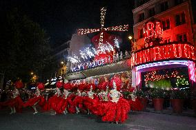Moulin Rouge cabaret wings turn in Paris FA