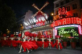 Moulin Rouge cabaret wings turn in Paris FA