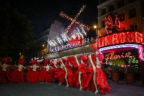 Moulin Rouge cabaret wings turn in Paris FA