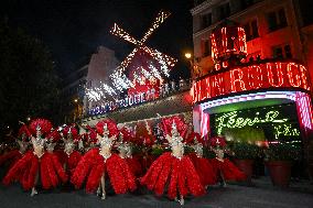 Moulin Rouge cabaret wings turn in Paris FA