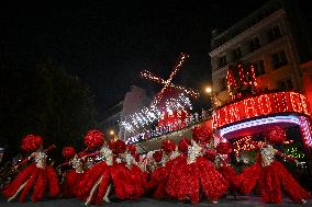 Moulin Rouge cabaret wings turn in Paris FA