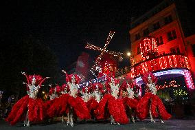 Moulin Rouge cabaret wings turn in Paris FA