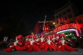Moulin Rouge cabaret wings turn in Paris FA