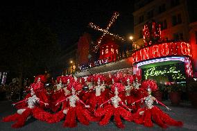 Moulin Rouge cabaret wings turn in Paris FA