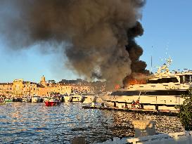 Sea Lady II Yacht Fire - Saint-Tropez