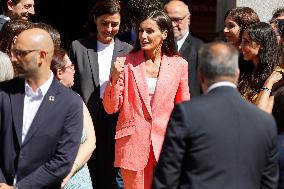 Queen Letizia At AECID - Madrid