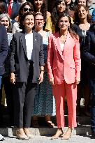 Queen Letizia At AECID - Madrid