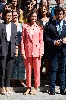 Queen Letizia At AECID - Madrid