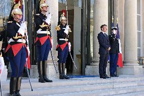 President Macron Welcomes Prince Rahim Al-Hussaini Aga Khan V - Paris