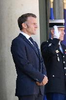 President Macron Welcomes Prince Rahim Al-Hussaini Aga Khan V - Paris