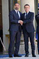 President Macron Welcomes Prince Rahim Al-Hussaini Aga Khan V - Paris