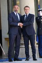 President Macron Welcomes Prince Rahim Al-Hussaini Aga Khan V - Paris