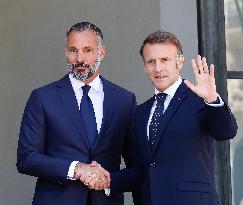 President Macron Welcomes Prince Rahim Al-Hussaini Aga Khan V - Paris