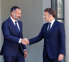 President Macron Welcomes Prince Rahim Al-Hussaini Aga Khan V - Paris