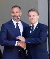 President Macron Welcomes Prince Rahim Al-Hussaini Aga Khan V - Paris
