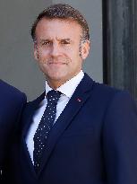 President Macron Welcomes Prince Rahim Al-Hussaini Aga Khan V - Paris