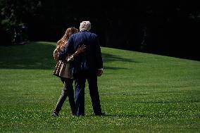 DC: President and First Lady Trump Depart the White House for Kerrville, Texas