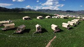 (EcoChina)CHINA-GANSU-XIAHE-GRASSLAND-SUMMER (CN)